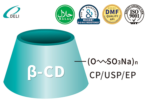 CAS 182410-00-0 Sulfobutyl Beta Cyclodextrin Ether Natriumzouten